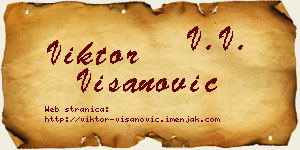 Viktor Višanović vizit kartica